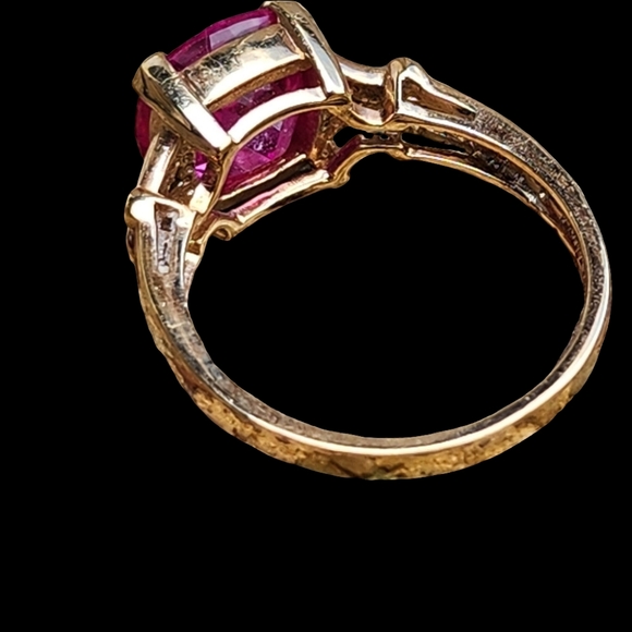 Sterling silver gold vermeil 1.97 pink sapphire relios Carolyn Pollack s… - Picture 6 of 8